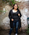 Abrigo gabardina con lazo