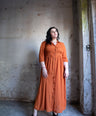 Vestido camisero largo
