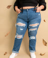 Blusa tipo croptop manga larga