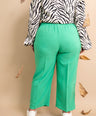 Pantalon flare de vestir verde