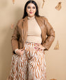 Blazer efecto piel