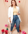 Blazer liso manga 3/4