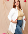 Blazer liso manga 3/4