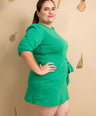 Vestido corto con lazo