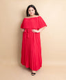 Maxi vestido off the shoulders