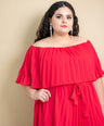 Maxi vestido off the shoulders