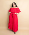Maxi vestido off the shoulders