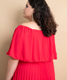 Maxi vestido off the shoulders
