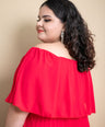 Maxi vestido off the shoulders