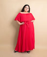 Maxi vestido off the shoulders