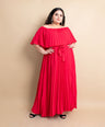 Maxi vestido off the shoulders