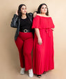 Maxi vestido off the shoulders