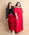 Maxi vestido off the shoulders