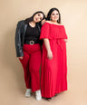 Maxi vestido off the shoulders