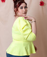 Blusa pemplum de fiesta