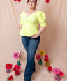 Blusa pemplum de fiesta
