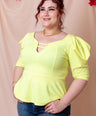Blusa pemplum de fiesta
