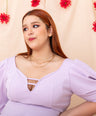 Blusa pemplum de fiesta