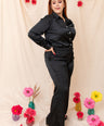 Pantalon de satin