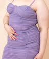 Vestido de fiesta con drapeado