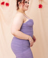Vestido de fiesta con drapeado