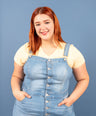 Overol denim de botones