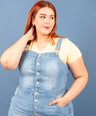 Overol denim de botones