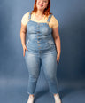 Overol denim de botones