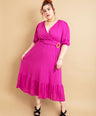 Vestido midi con cinto