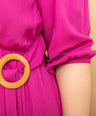 Vestido midi con cinto
