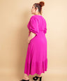 Vestido midi con cinto