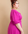 Vestido midi con cinto