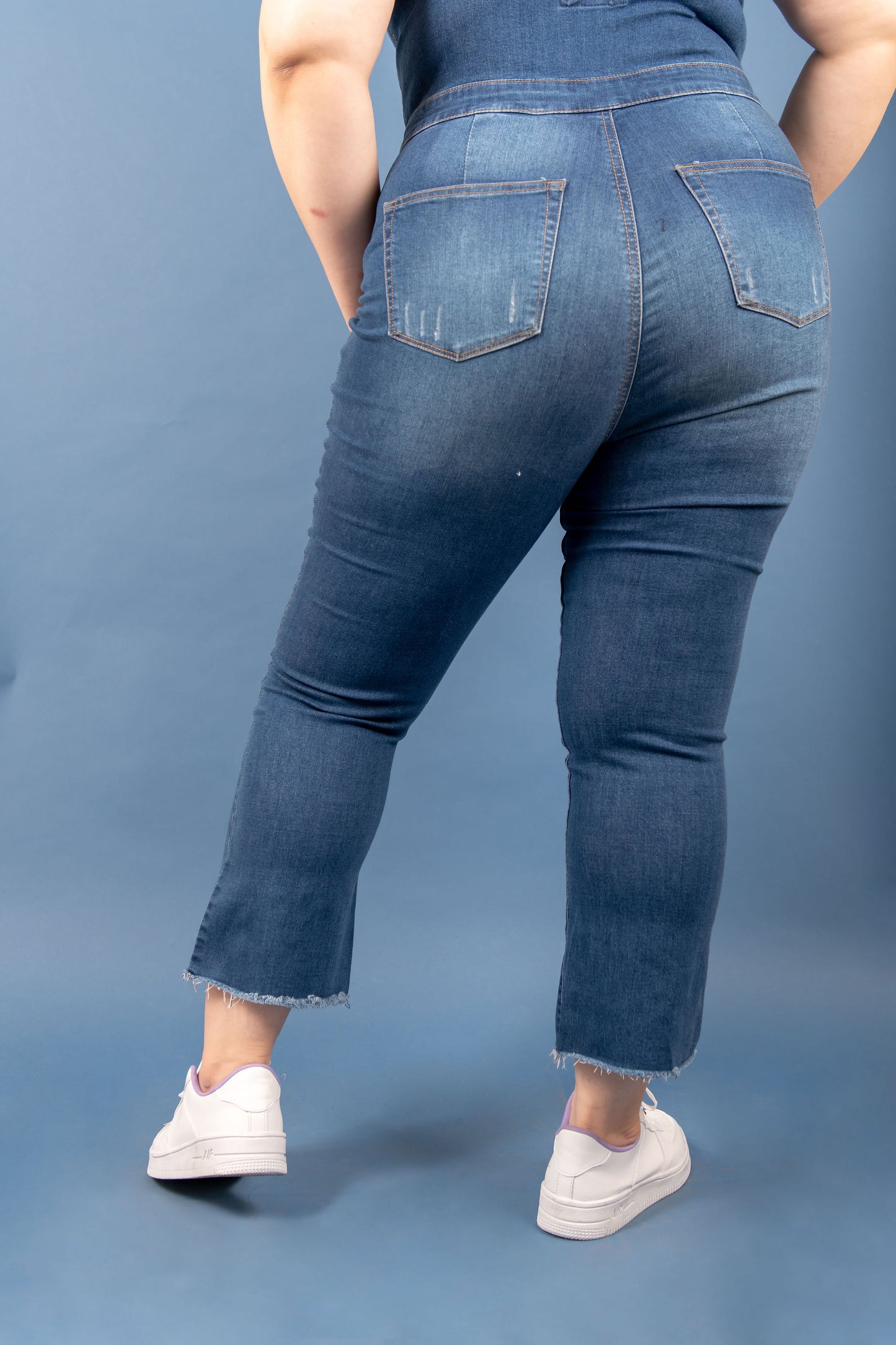 Overol denim de botones
