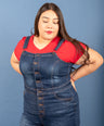 Overol denim de botones