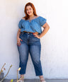 Blusa a los hombros con elástico