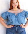 Blusa a los hombros con elástico