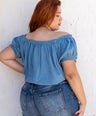 Blusa a los hombros con elástico