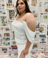 Maxi vestido de fiesta con abertura