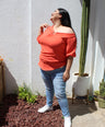 Blusa con un hombro descubierto
