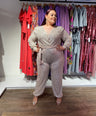Jumpsuit con lazo de lentejuelas
