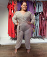 Jumpsuit con lazo de lentejuelas