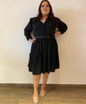 Vestido midi con cinto