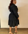 Vestido midi con cinto