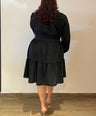 Vestido midi con cinto