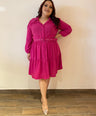 Vestido midi con cinto