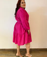 Vestido midi con cinto
