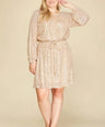 Vestido midi de fiesta con lentejuelas