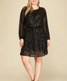 Vestido midi de fiesta con lentejuelas